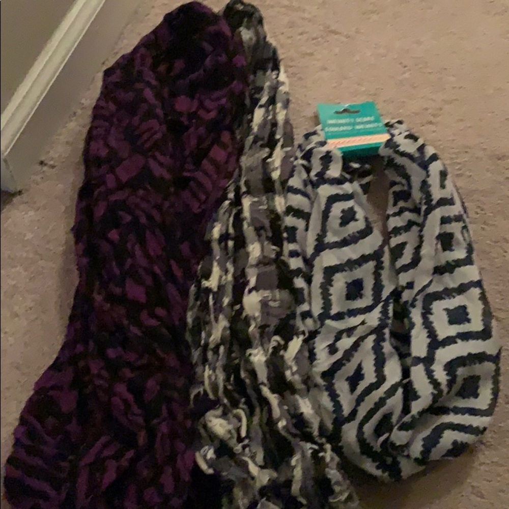 3 scarves